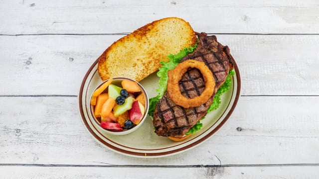 New York Steak Sandwich.